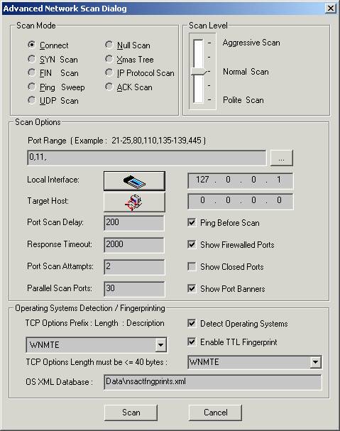 Network Scanner and Port Scanner